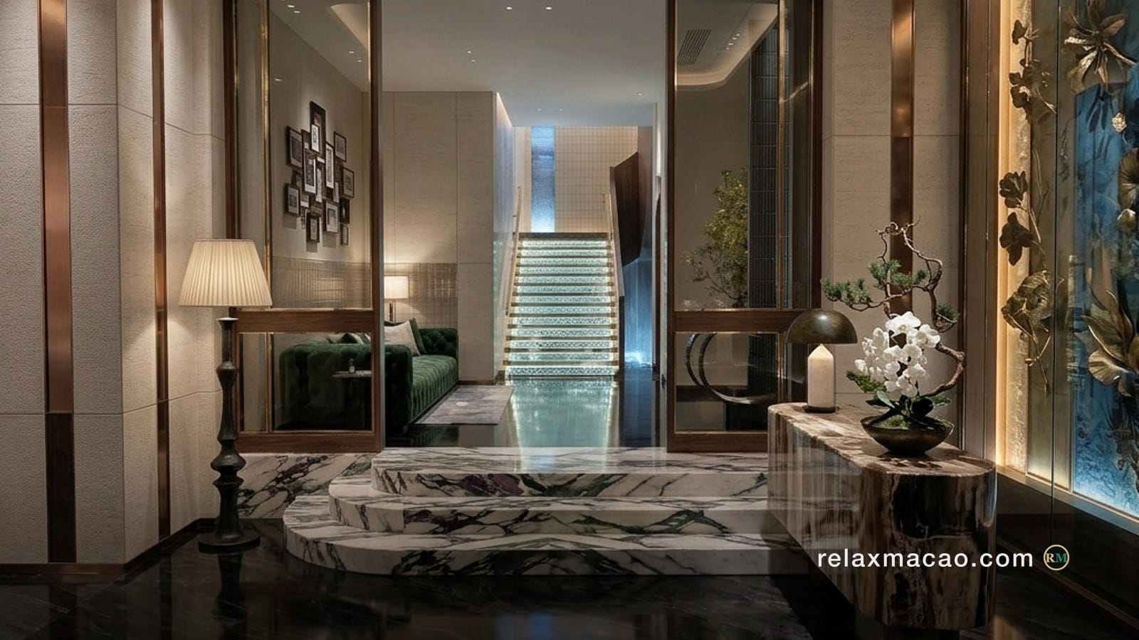 The water-bed suite at Empire Sauna