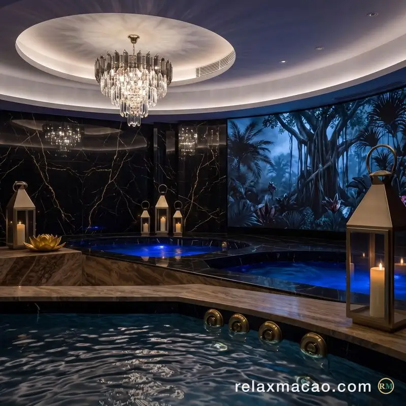 East Castle Spa — the bath and sauna area