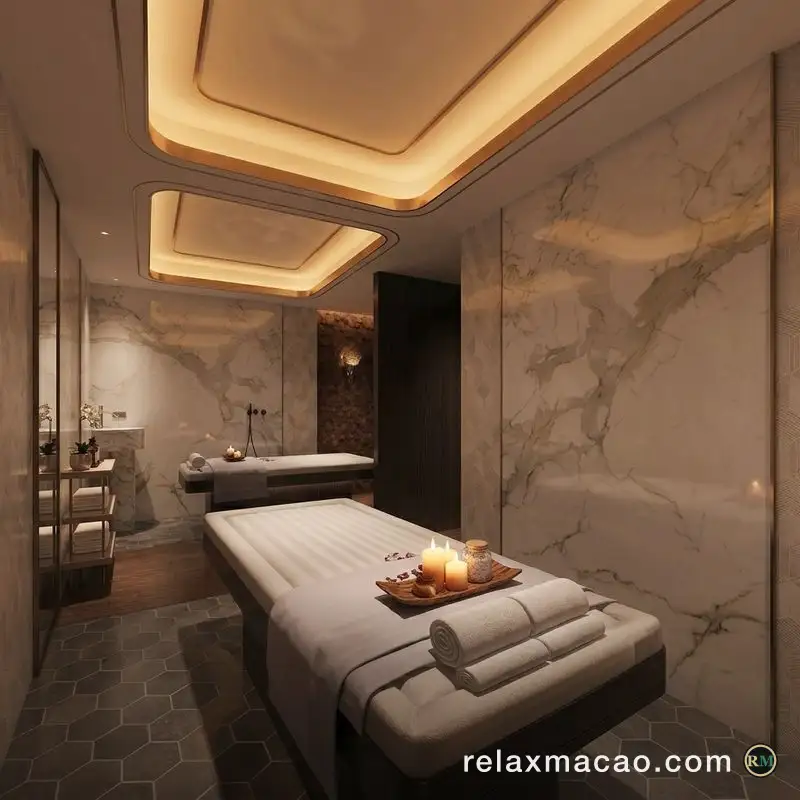 Empire Sauna — inside one of the massage rooms