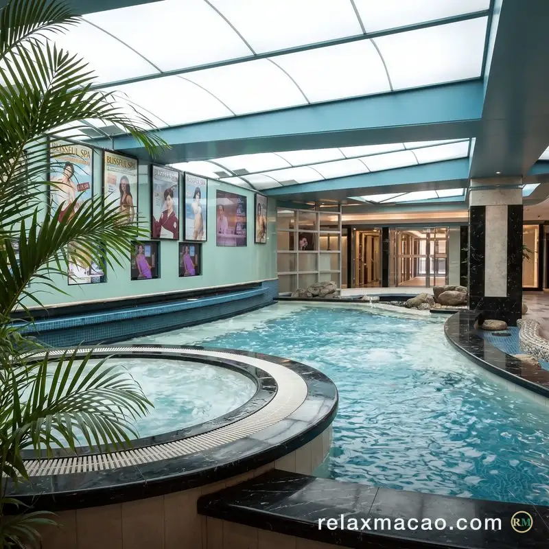 Fuhao Palace Spa — the bath and sauna area