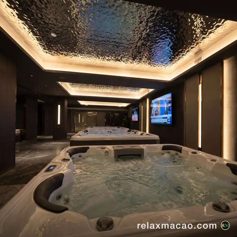 Fuhao Palace Spa — the jacuzzi room