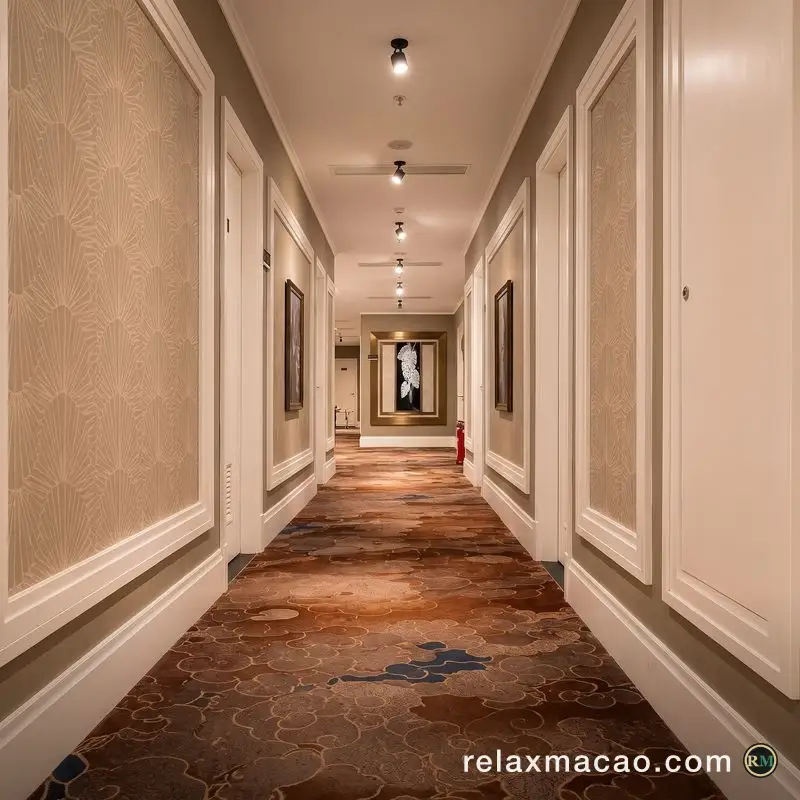 Golden Phoenix Sauna — a corridor inside the venue