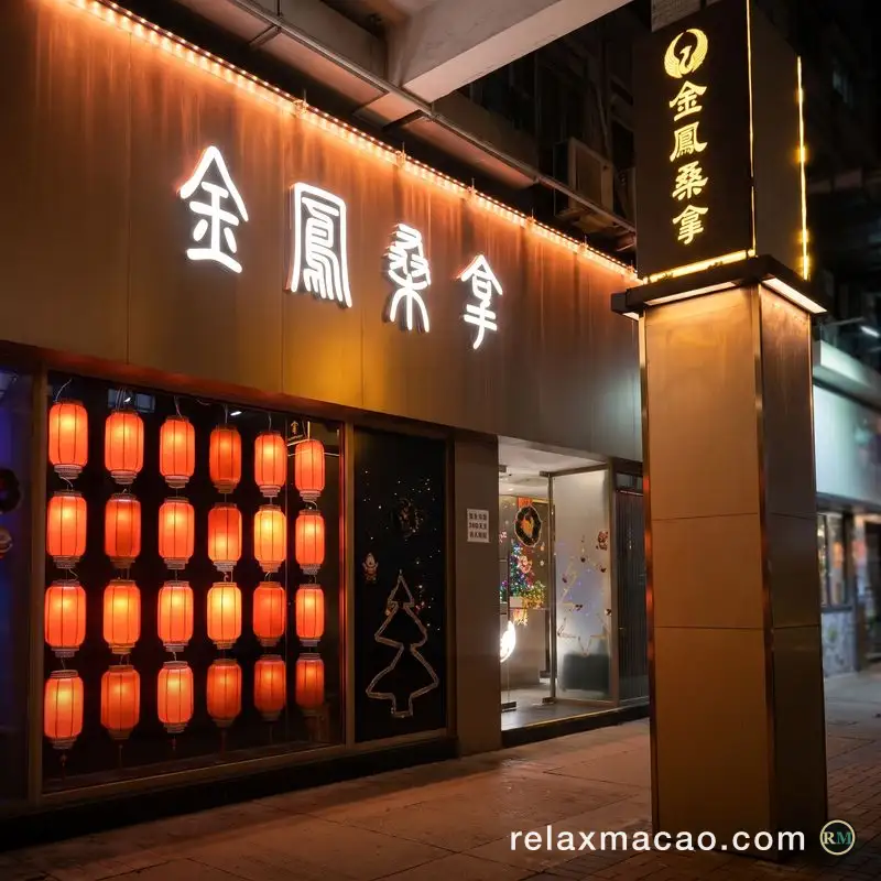 Golden Phoenix Sauna — the street entrance