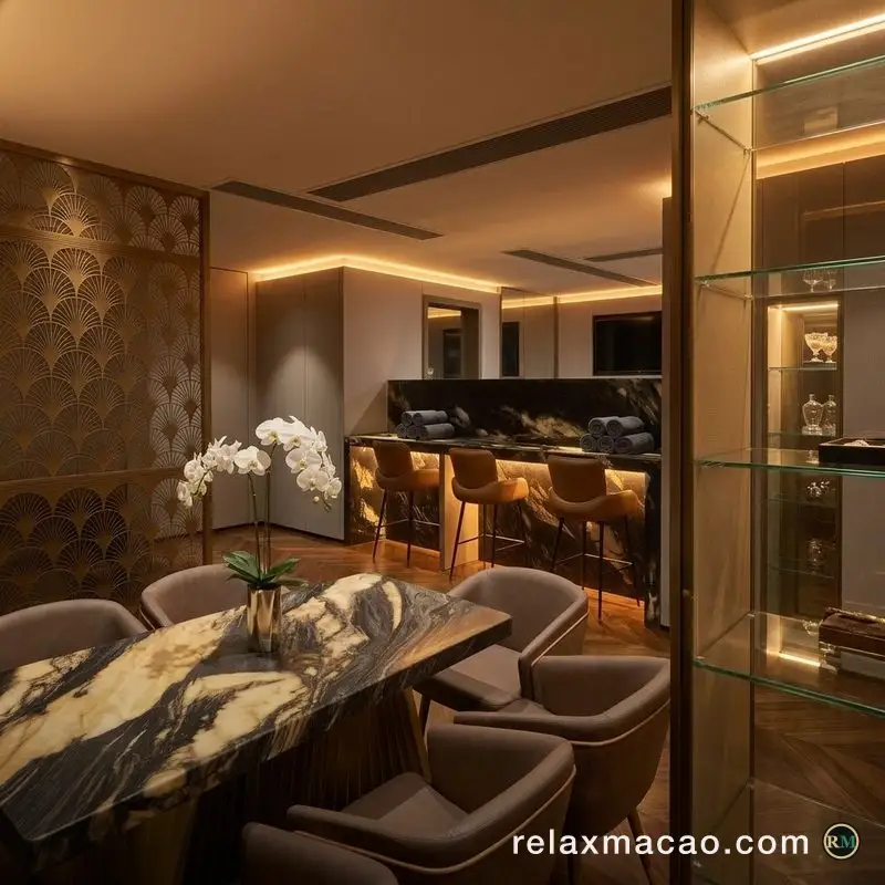 Manhao Spa — a corner of the bar