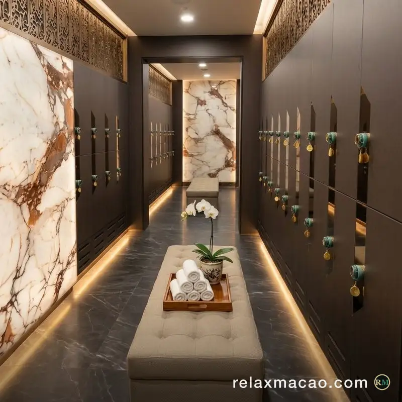 Manhao Spa — a corridor inside the venue