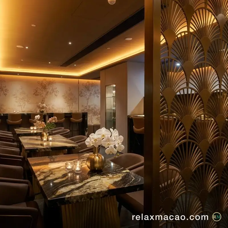 Manhao Spa — the dining area