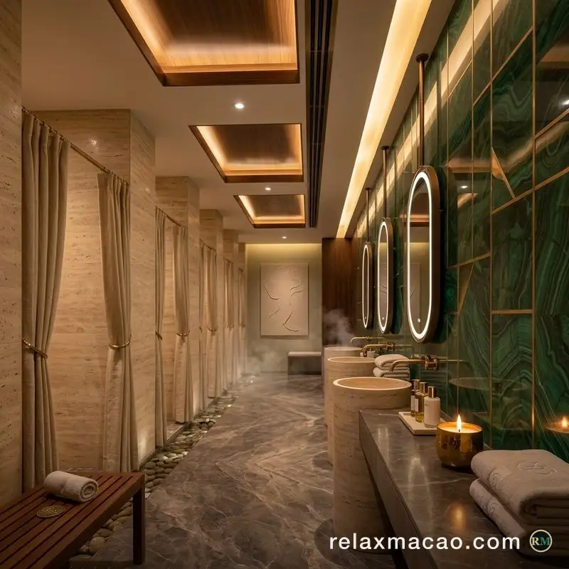 Number Nine Spa — the washroom area