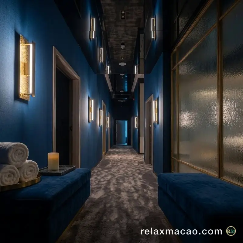 Shang Pin Spa — a corridor inside the venue
