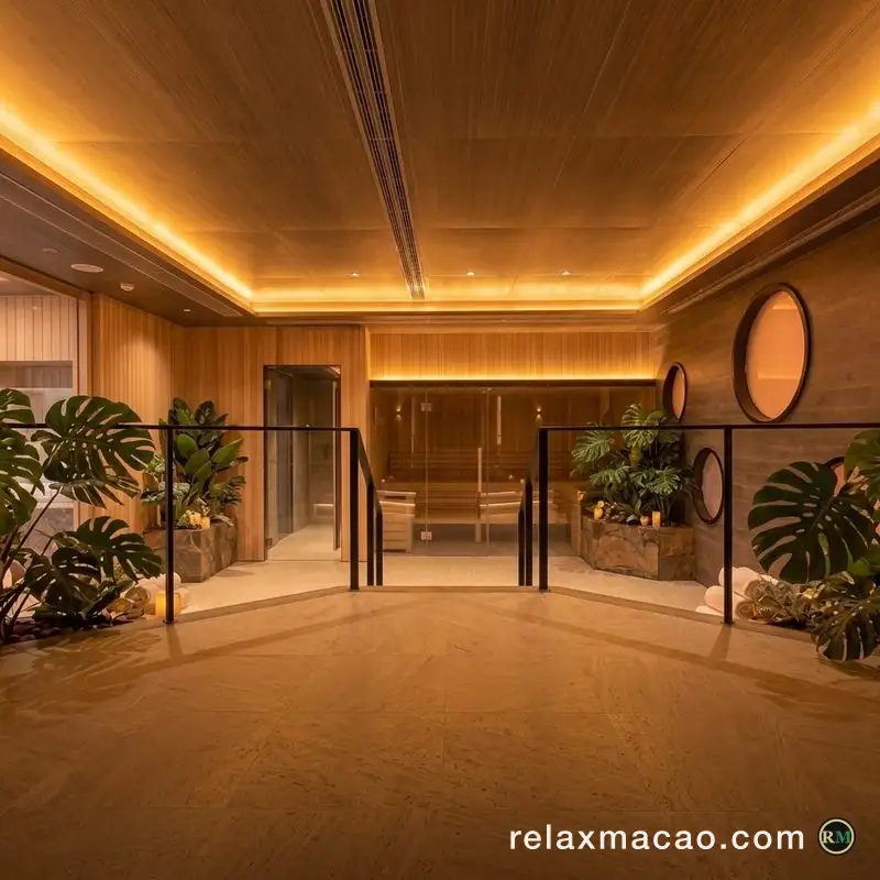 Shang Pin Spa — a corridor inside the venue