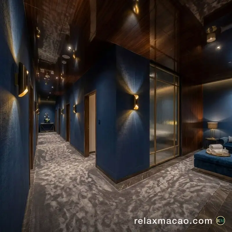 Shang Pin Spa — a corridor inside the venue