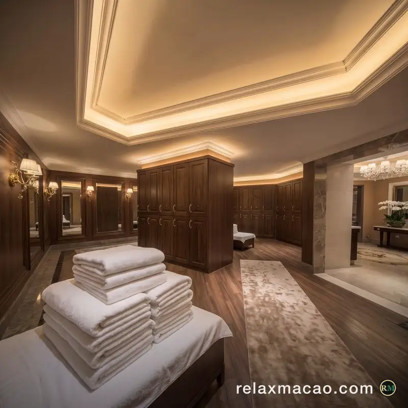 Victoria Sauna — the changing area